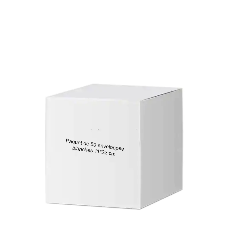 Paquet de 50 enveloppes blanches 1122 cm