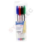 Pochette 4 stylos à bille BEKER smart