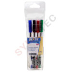 Pochette 4 stylos à bille BEKER net