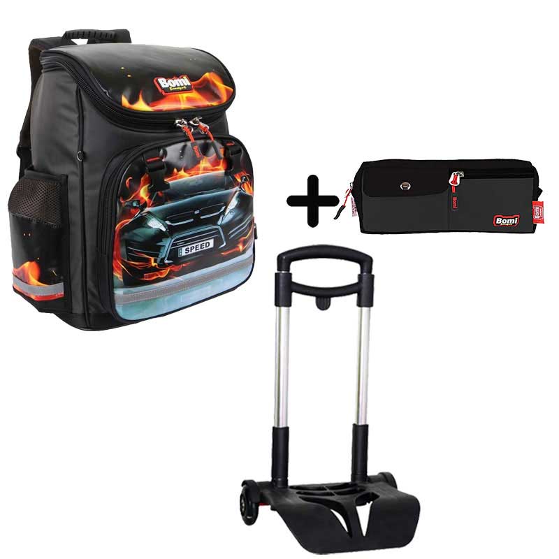 Pack BOMI-SPEED cartable SBL02 + chariot + trousse TS01