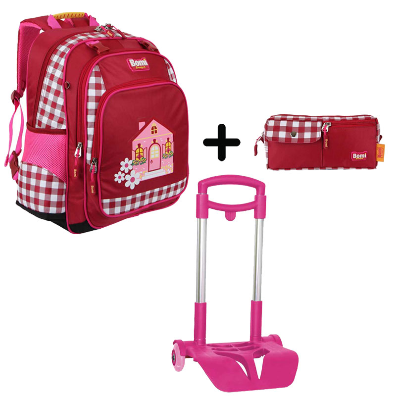 Pack BOMI-HOME cartable SB02 + chariot + trousse TS01