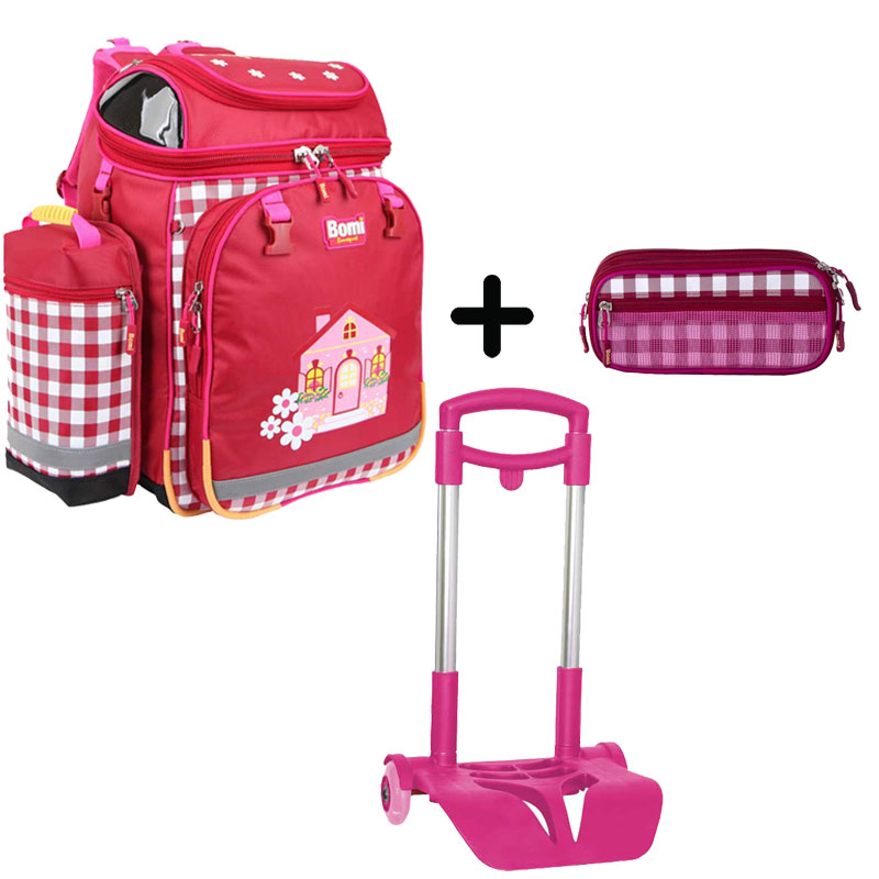 Pack BOMI-HOME cartable SBH02 + chariot + trousse TS03