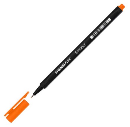 Stylo pointe fine orange 6500-7 Pensan