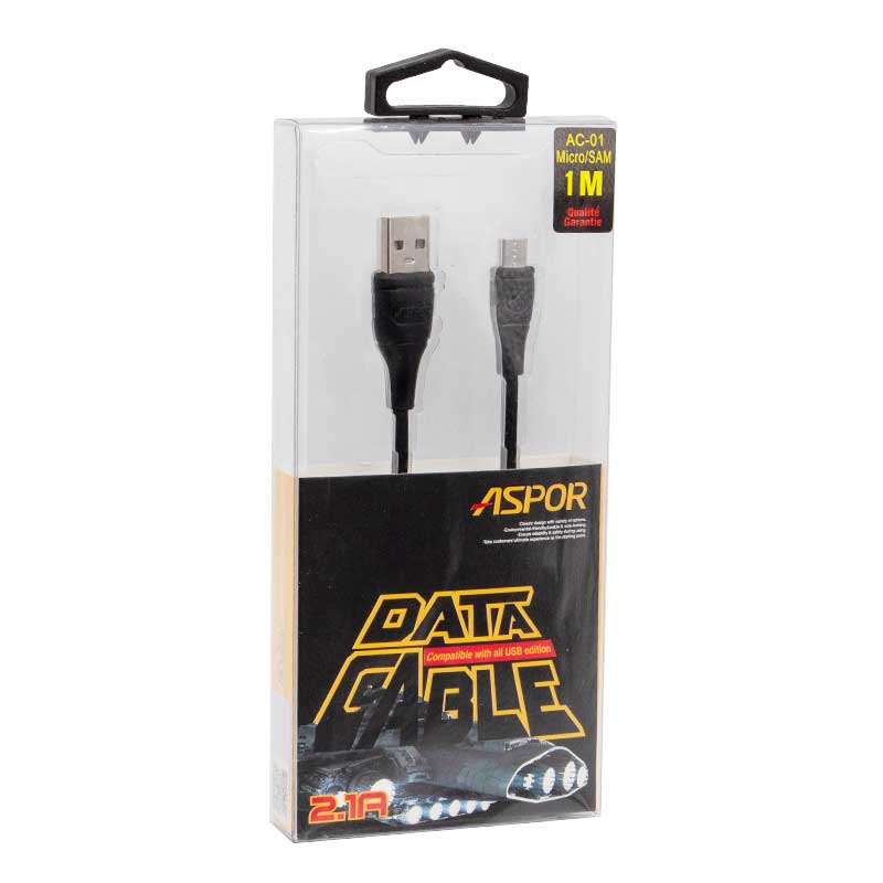 Câble Micro USB 1m ASPOR AC-01