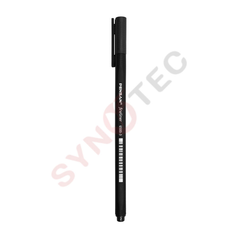 Stylo pointe fine noir Pensan Fine Liner 6500-2 - SYNOTEC
