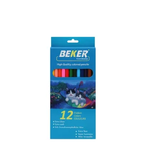 Crayons de 12 couleurs BEKER