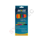 Crayons de 12 couleurs BEKER