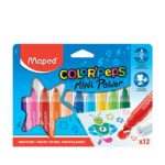 Feutre 12 couleurs mini power MAPED jumbo