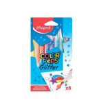Feutre 8 couleurs glitter MAPED