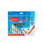 Crayons à la cire de 12 couleurs TWIST MAPED