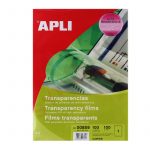 100 feuilles de film transparent