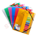 Chemise à rabat trieur en plastique 12 position OFFICEPLAST