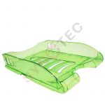 Corbeille à courrier vert transparent ARDA