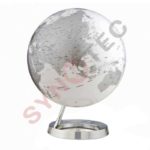 Globe lumineuse chrome 30 cm Français