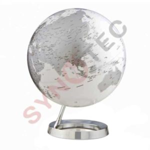 Globe lumineuse chrome 30cm Français