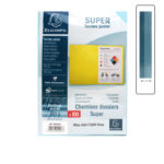 Paquet de 100 chemises bristol cartonnée bleu ciel EXACOPMTA