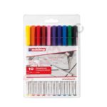 Pochette 10 stylos point fine EDDING