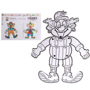 Modèle de clown à colorer