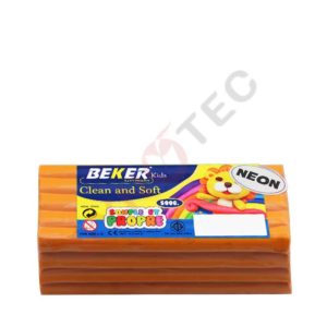 Pâte à modeler neon 500g orange BEKER