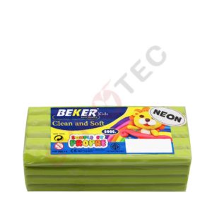 Pâte à modeler neon 500g vert BEKER