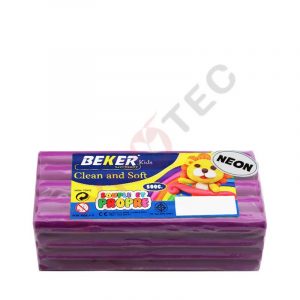 Pâte à modeler neon 500g violet BEKER