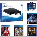 Ps4 slim 1T + 4jeux +casque