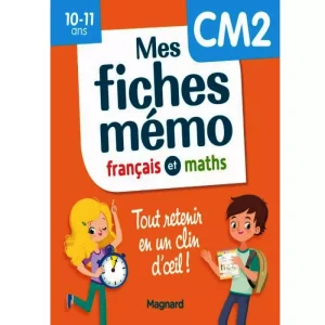 Mes fiches mémo CM2 français -math -Livres-SYNOTEC