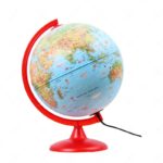 Globe lumineuse 25cm Français zoo