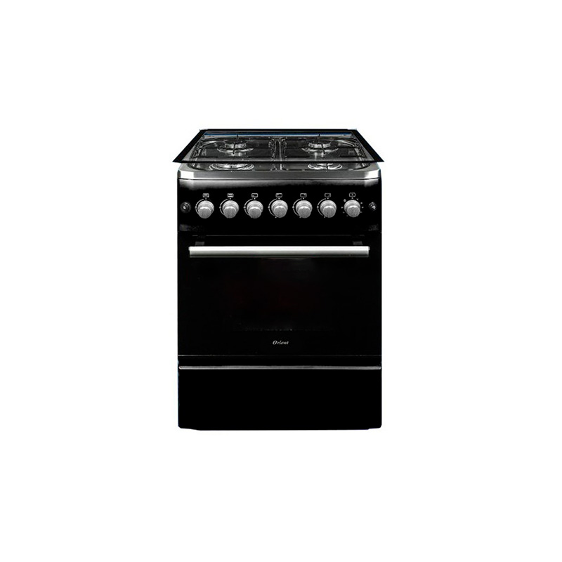 Cuisinière a gaz ORIENT 60 cm 4 Feux Noir SYNOTEC
