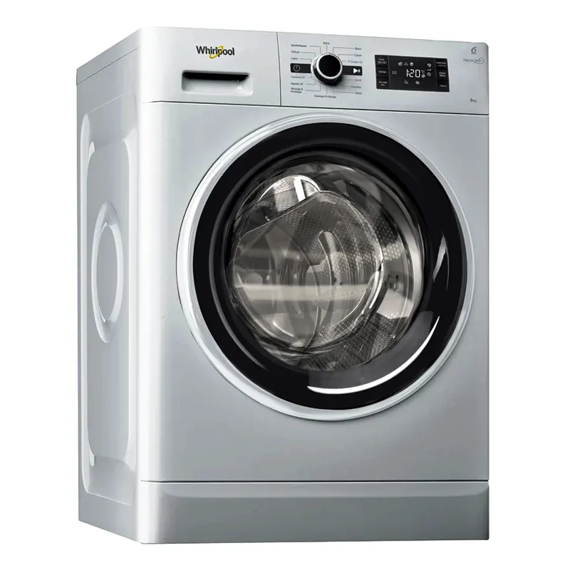 Machine à laver WHIRLPOOL Fresh Care 1200tr/min 6éme Sens 8Kg Gris (FWG81284SBS-NA)