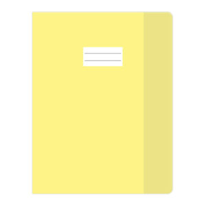 Protège cahier 3224 cristal jaune transparent