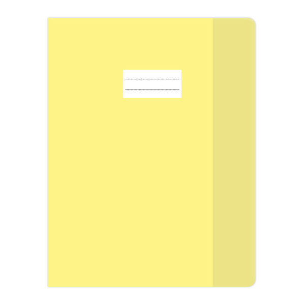 Protège cahier 3224 cristal jaune transparent