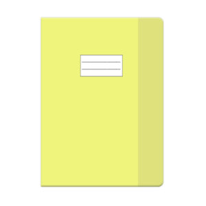 Protège cahier GM cristal jaune transparent