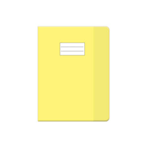 Protège cahier PM cristal jaune