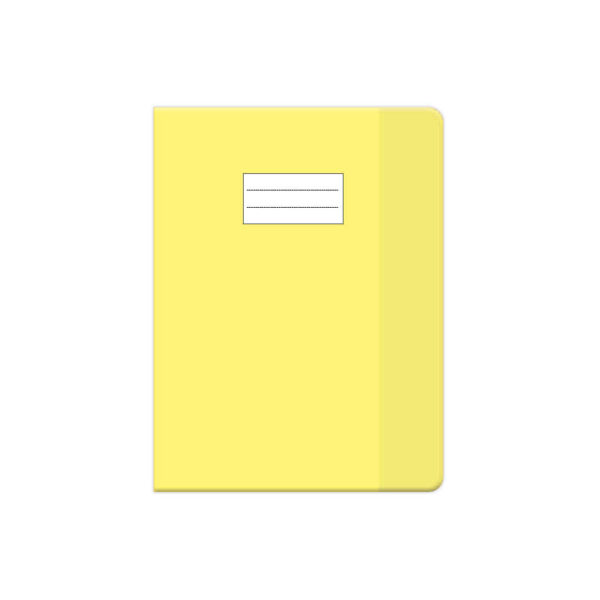 Protège cahier PM cristal jaune