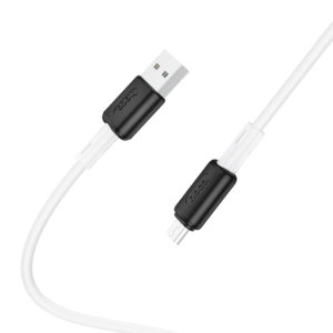 Cable usb HOCO 2.4A Soft silicone 1M White micro (X48)