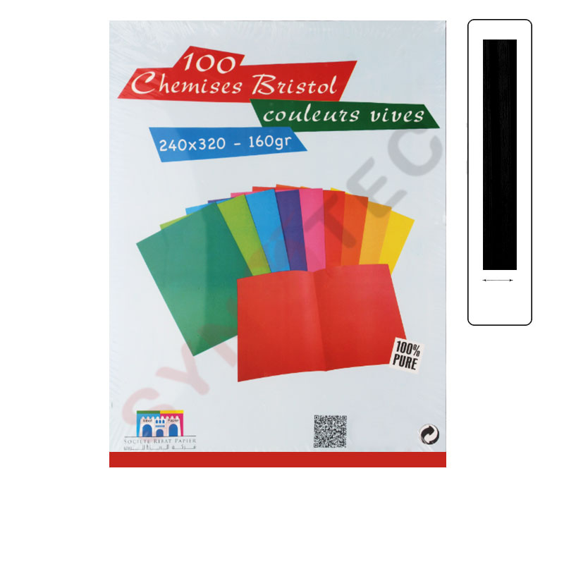Koala Paquet 100 feuilles de papier cartonné coloré A4, 180 gr 10