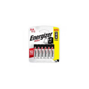 PILE ENERGIZER MAX AA BLISTER 6 tunisie
