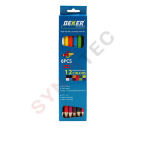 Crayons de 12 couleurs Beker