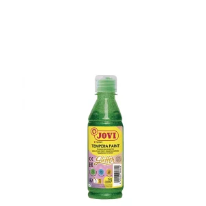 Gouache liquide vert pailleté de 250 ml Jovi
