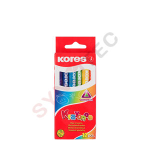 Crayons à la cire de 12 couleurs Kores