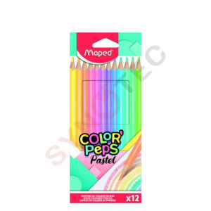 Crayons de 12 couleurs Maped pastel