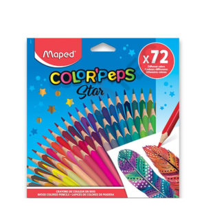 Crayons de 72 couleurs Maped star