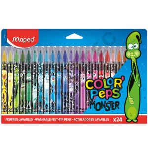 Feutre 24 couleurs Maped color' peps monster