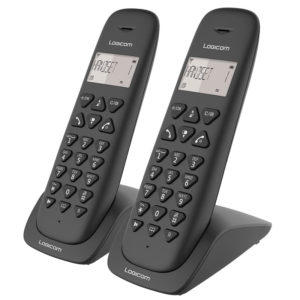 Téléphone Sans Fil LOGICOM VEGA 250 Duo Black