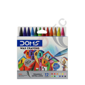 Crayons à la cire de 12 couleurs Doms