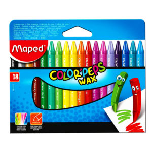 Crayons de 18 couleurs MAPED color'peps wax