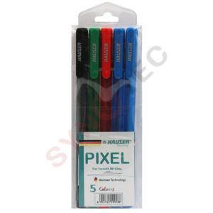 Pochette 5 stylos à bille Hauser Pixel