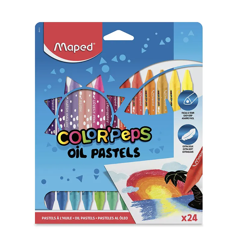 Crayon pastel à l'huile de 24 couleurs Maped 864012