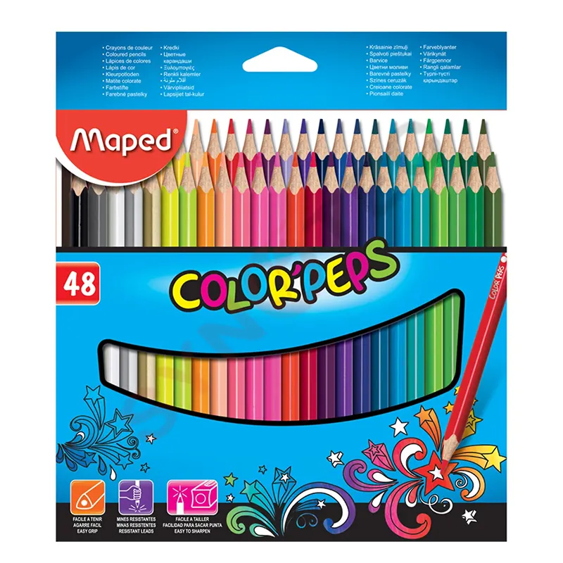 Crayons de 48 couleurs Maped 832048